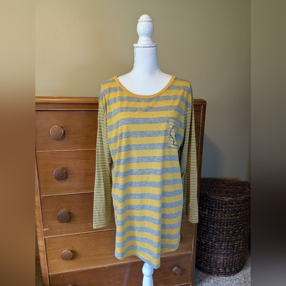 Wisconsin Green Bay Packer Wisconsin Yellow And Gray Long Sleeve - Picture 5 of 11